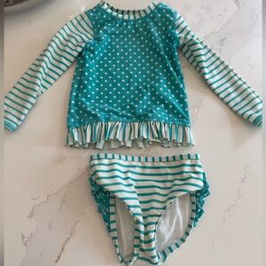 Ruffle butts rash guard and bottom 3T